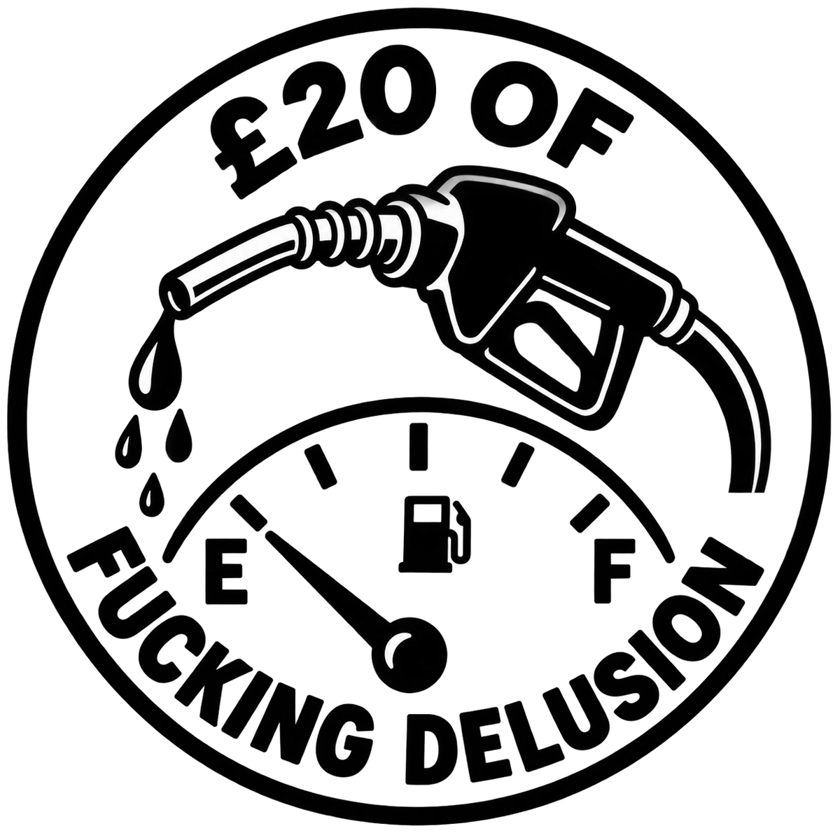 £20 of F*cking Delusion Fuel Cap Decal
