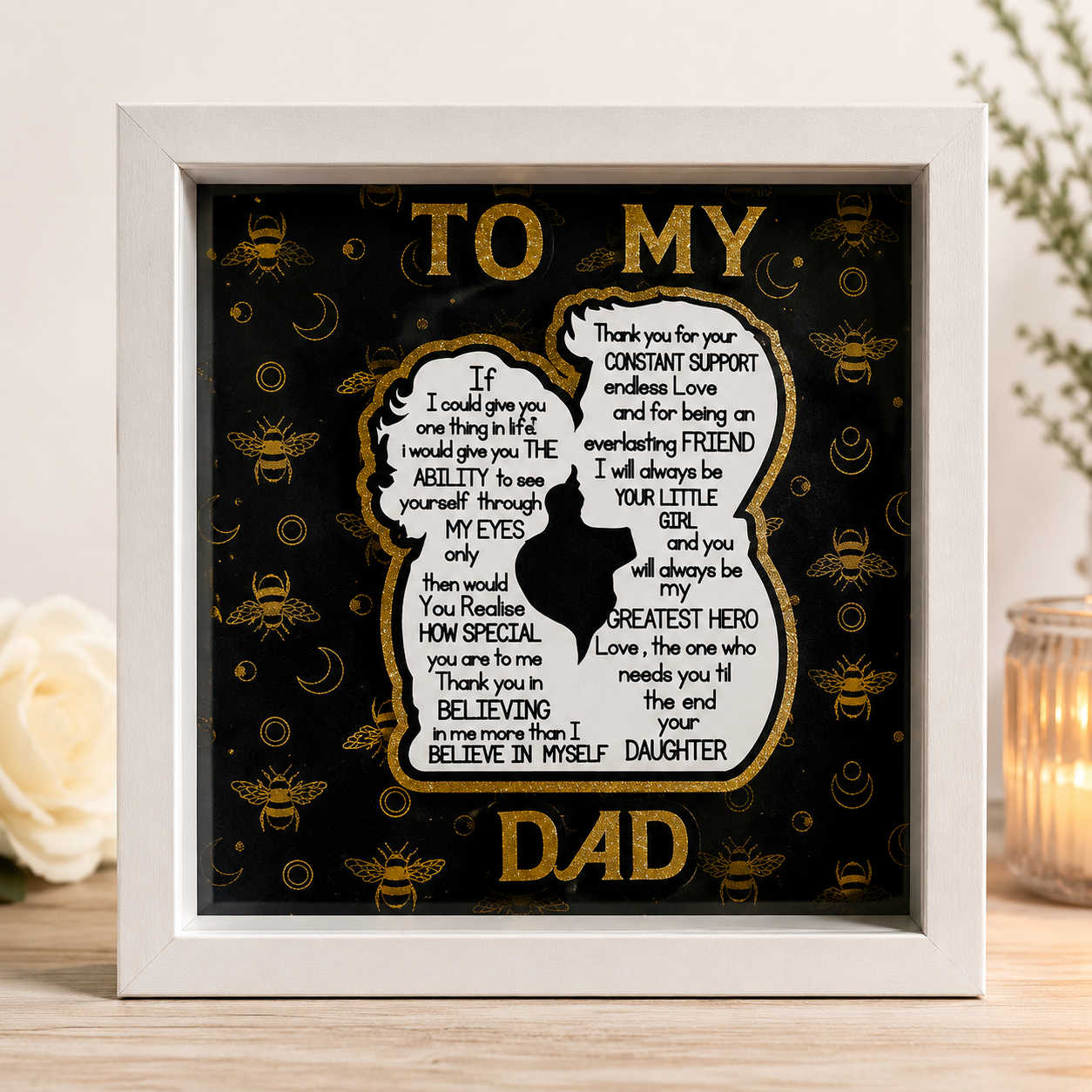 To My Dad Shadow Box Frame