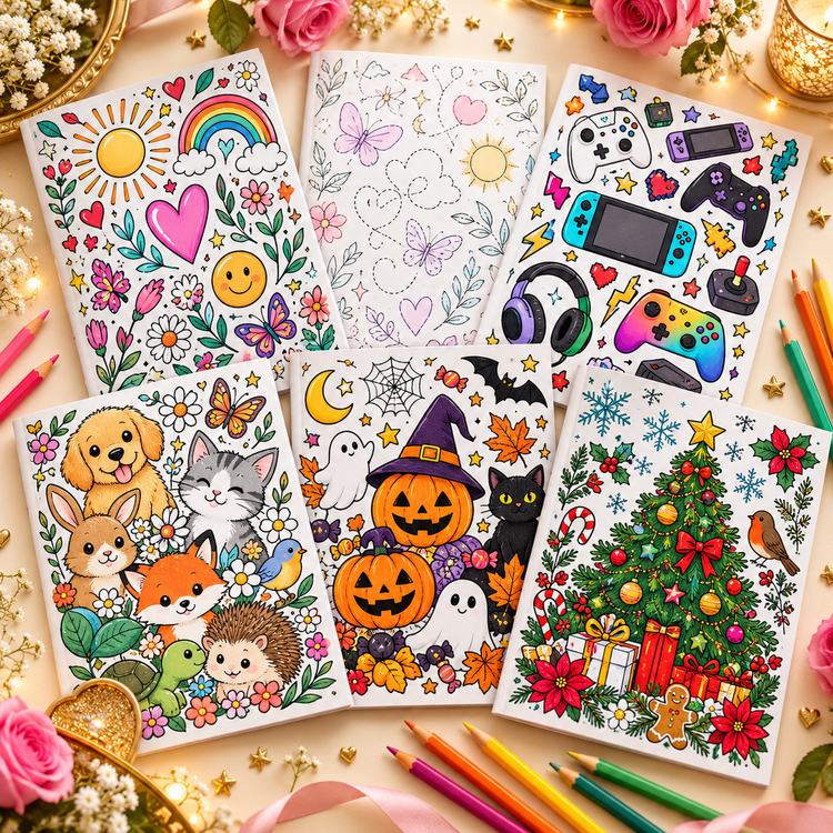 Colouring books collection cover
