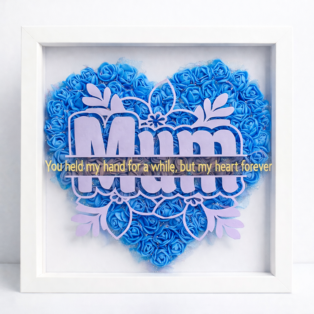 Forever Loved Mum Rose Heart Frame