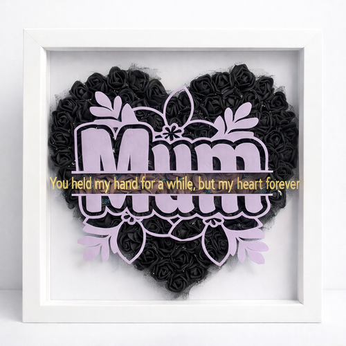 Forever Loved Mum Rose Heart Frame